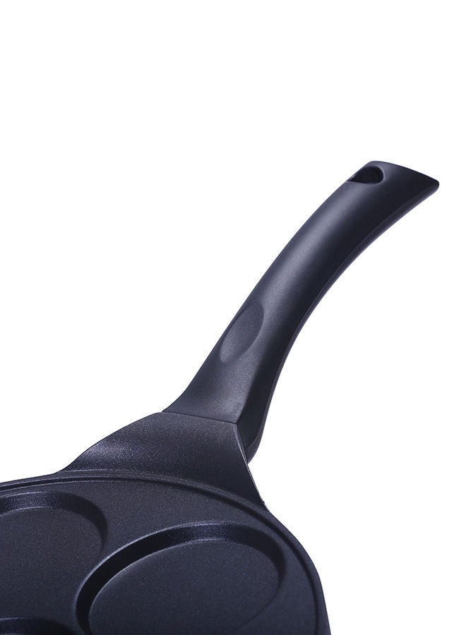 Royalford Die-Cast Aluminium Pancake Maker – 7-Pit Non-Stick Griddle Pan, Soft-Touch Bakelite Handles, Heat-Resistant Exterior, Durable Cast Aluminium Body, Dishwasher-Safe, Perfect for Cooking 7 Pancakes Simultaneously, Breakfast, Brunch & Family Use Black - Image 5