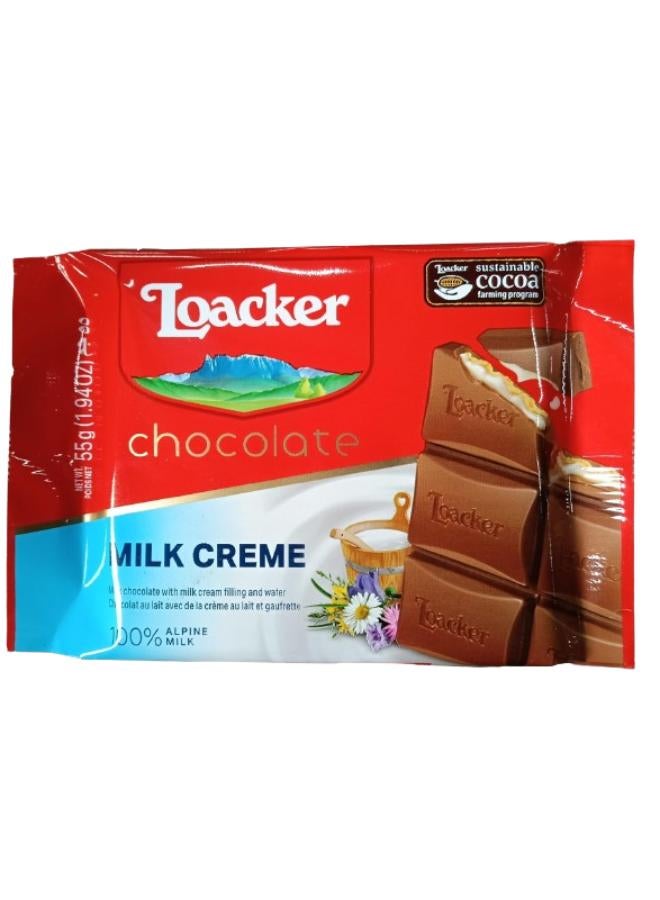 Loacker Chocolate Bar Milk 55grams