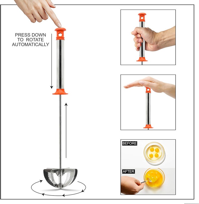 أكشن سكين ميكسي فانتاستك بنصل من الستانلس ستيل فضي / أحمر 30سم - Image 4