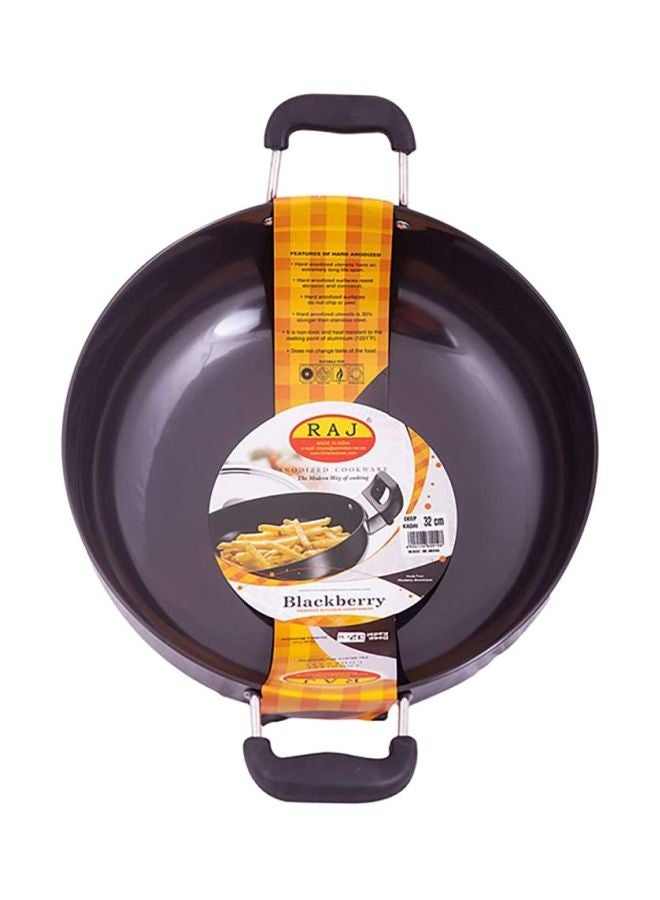 RAJ Anodized Deep Kadai Blackberry 32 cm 