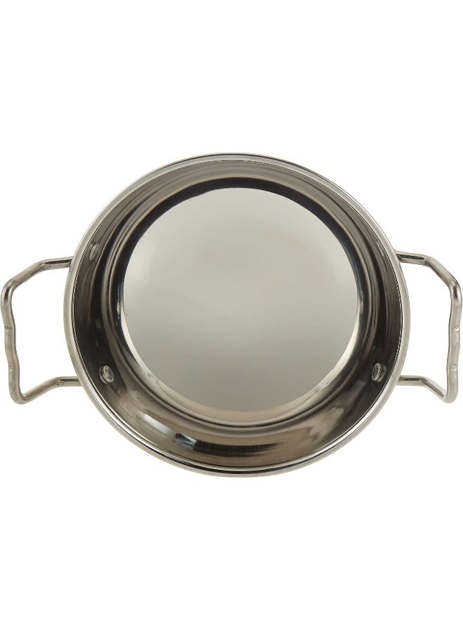 راج مقلاة ووك كاداي من النحاس فضي 21سم - Image 3