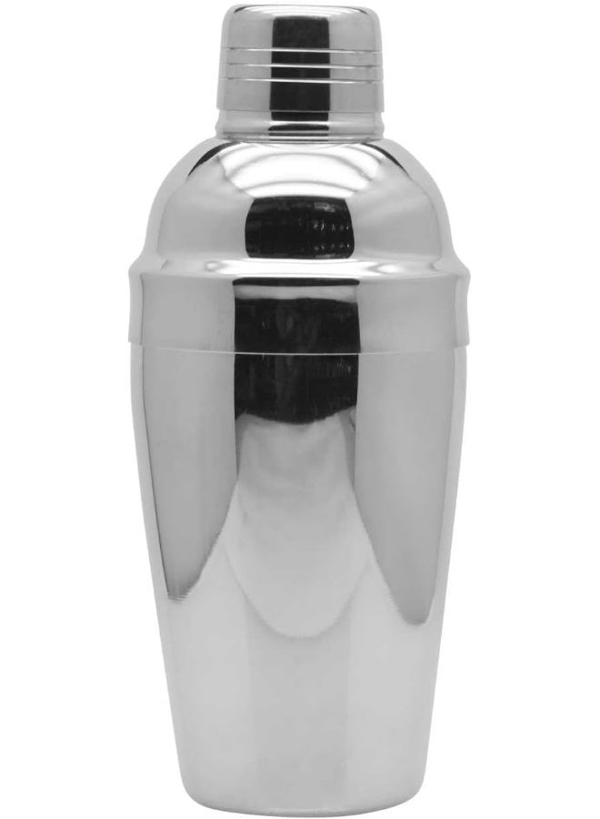 Kitchen Master Cocktail Shaker Deluxe, Silver, 500ml Silver 0.5Liters - Image 1
