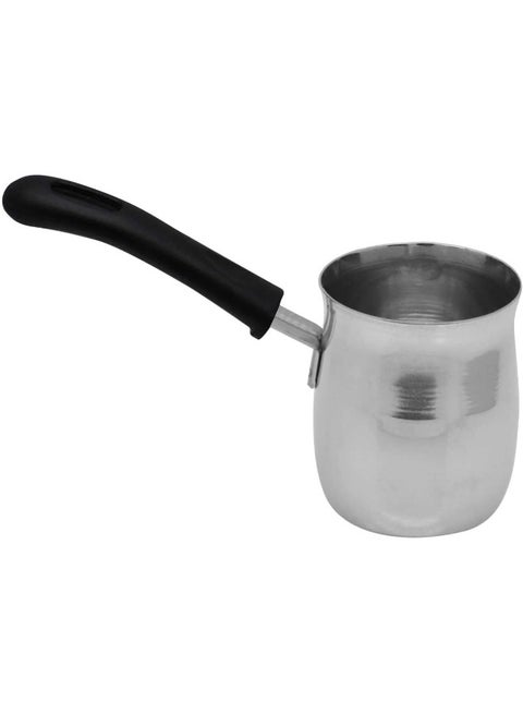 RAJ STEEL COFFEE WARMER HEAVY, 250 ML , SILVER, CWH001, Arabic, Morroccon, Greek Pot, Warmer for Butter, Chocolate and Milk, Stovetop Tea Pot Silver 250ml