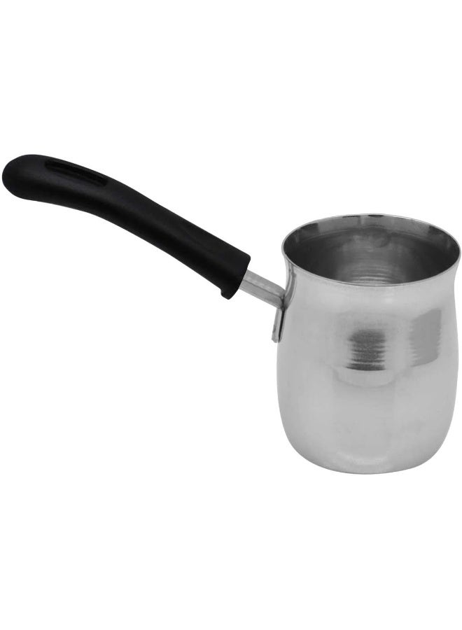 RAJ STEEL COFFEE WARMER HEAVY, 250 ML , SILVER, CWH001, Arabic, Morroccon, Greek Pot, Warmer for Butter, Chocolate and Milk, Stovetop Tea Pot Silver 250ml - Image 1