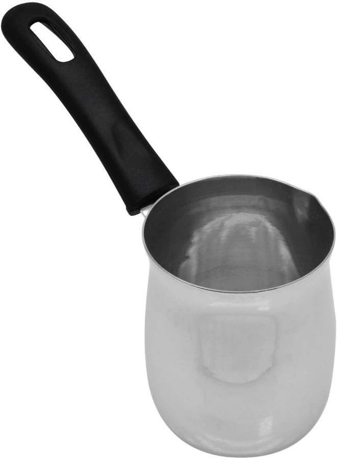 RAJ STEEL COFFEE WARMER HEAVY, 250 ML , SILVER, CWH001, Arabic, Morroccon, Greek Pot, Warmer for Butter, Chocolate and Milk, Stovetop Tea Pot Silver 250ml - Image 2