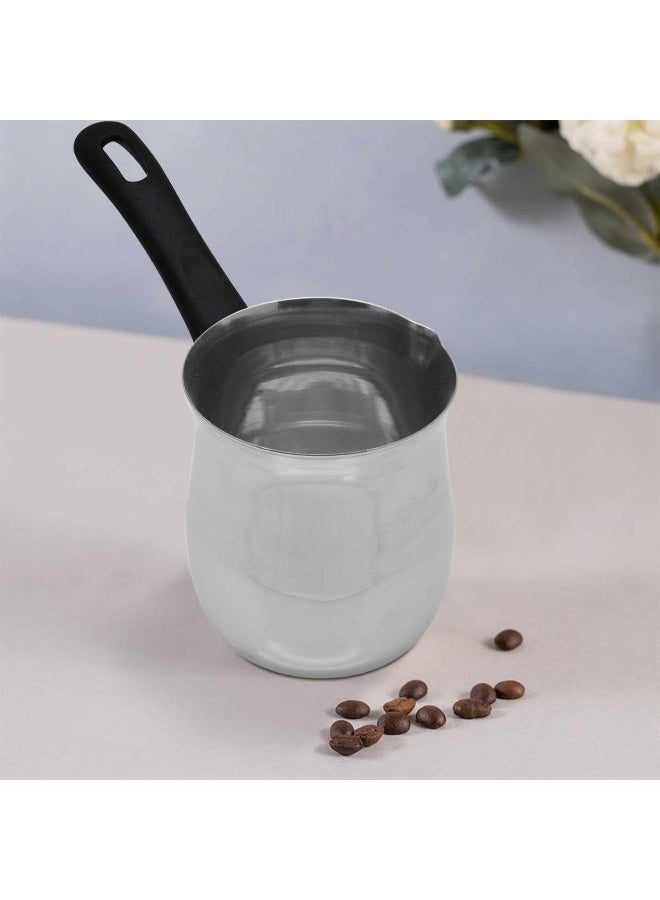 RAJ STEEL COFFEE WARMER HEAVY, 250 ML , SILVER, CWH001, Arabic, Morroccon, Greek Pot, Warmer for Butter, Chocolate and Milk, Stovetop Tea Pot Silver 250ml - Image 4