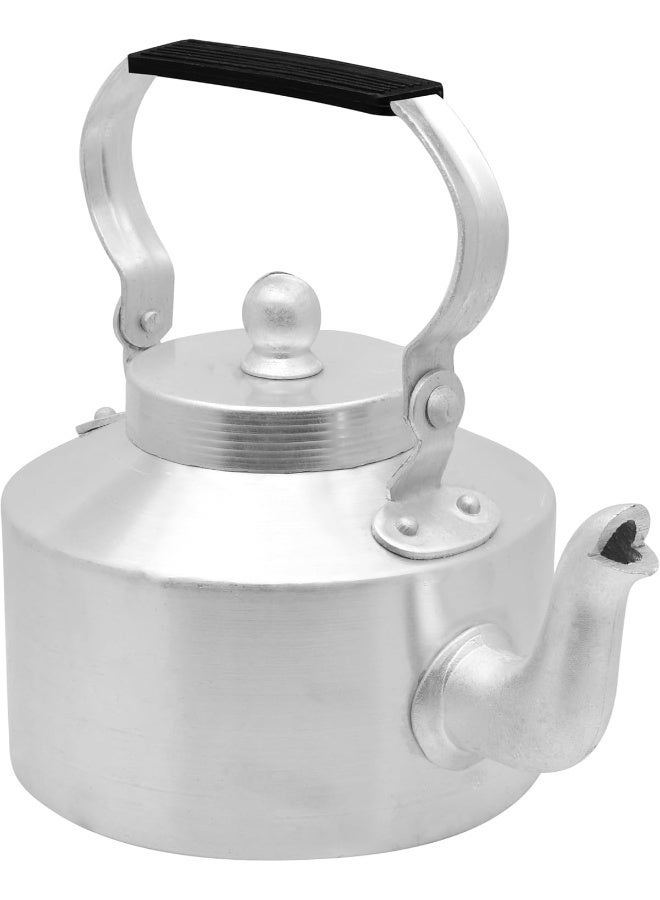 RAJ ALUMINIUM KETTLE, 15 LITER, SILVER, DAK014, Stovetop Tea Kettle, Coffee Kettle, Tea Pot, Coffee Pot Silver/Black 16x17.6x17cm - Image 2