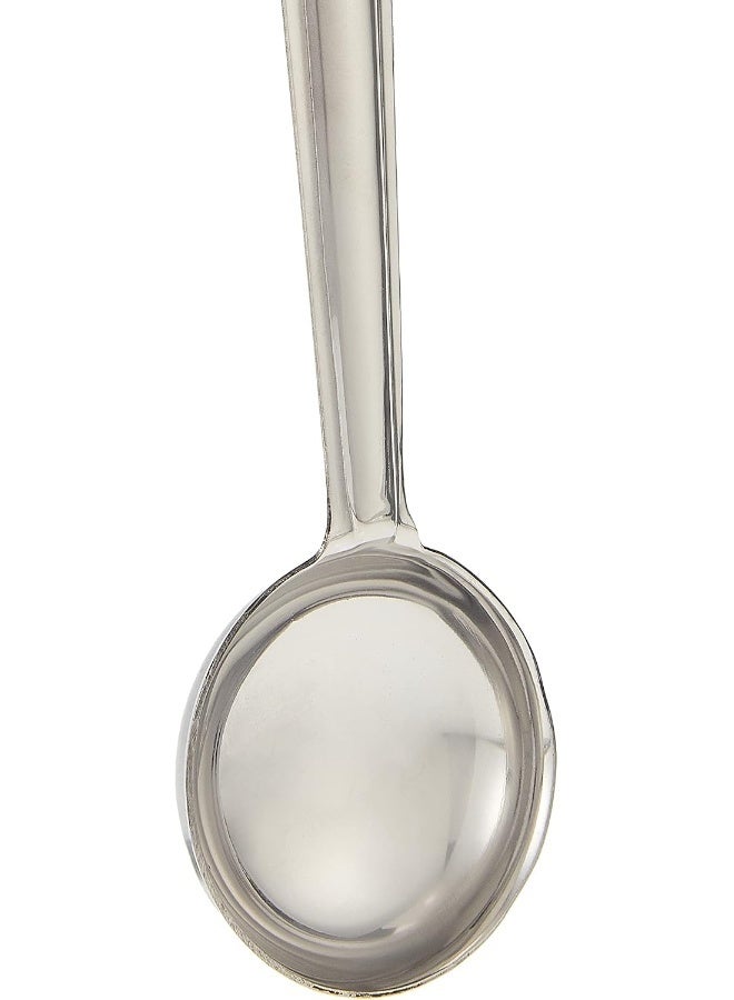 راج مغرفة ضيقة من الأعلى وواسعة من الأسفل فضي 6x23سم - Image 3