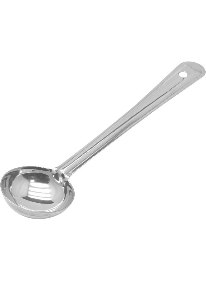 راج مغرفة ضيقة من الأعلى وواسعة من الأسفل فضي 28x6.5سم - Image 1