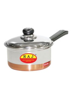 RAJ Sauce Pan With Lid Brown/Silver 