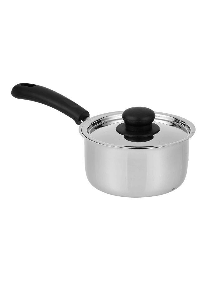 RAJ Stainless Steel Saucepan With Lid Silver 16cm  - Image 1