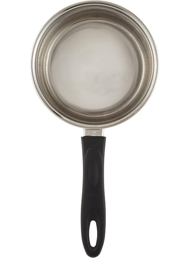 RAJ Sauce Pan With Lid Silver/Black 17.5cm  - Image 4