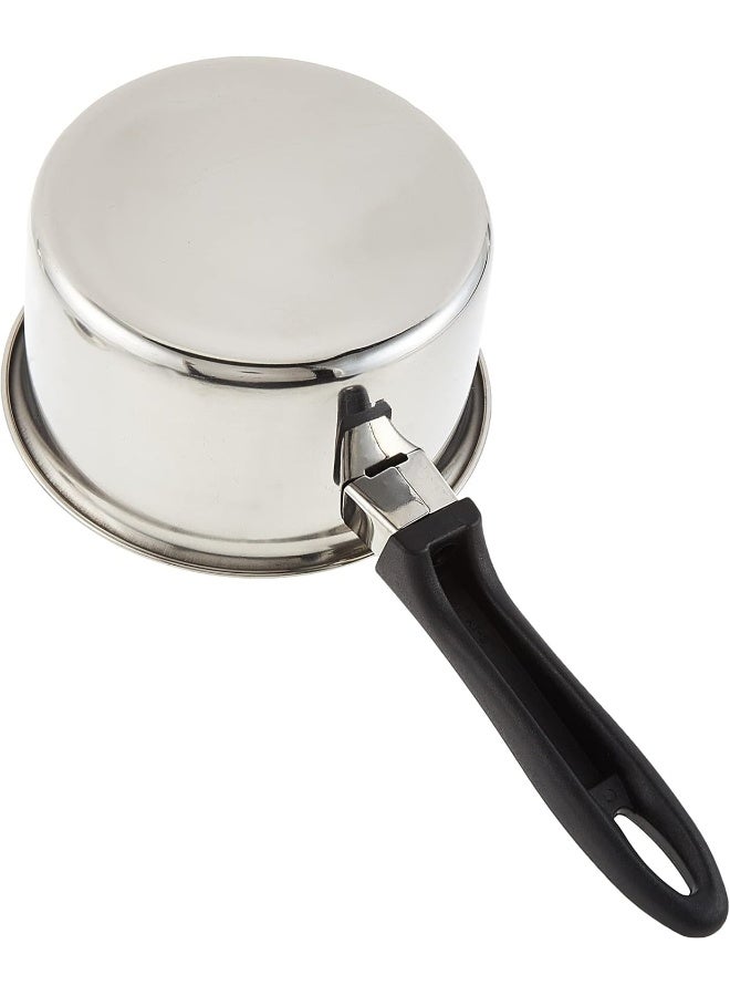 RAJ Sauce Pan With Lid Silver/Black 17.5cm  - Image 5