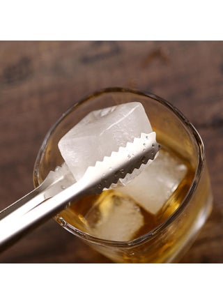 Raj Stainless Steel Ice Cube Tong, Silver, 23 cm, HKT002, Ice Cube Tongs, Bar Tongs, Rock Candy Tongs Silver 18cm - view 5