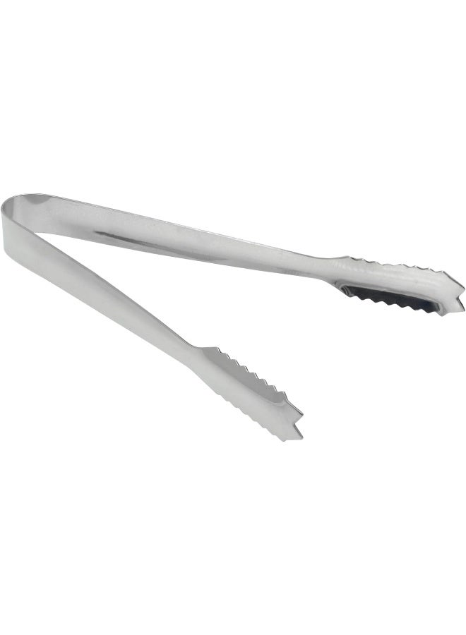 Raj Stainless Steel Ice Cube Tong, Silver, 23 cm, HKT002, Ice Cube Tongs, Bar Tongs, Rock Candy Tongs Silver 18cm - Image 1