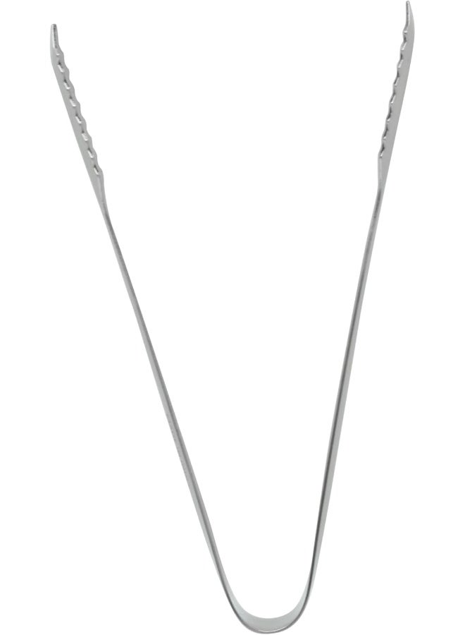 Raj Stainless Steel Ice Cube Tong, Silver, 23 cm, HKT002, Ice Cube Tongs, Bar Tongs, Rock Candy Tongs Silver 18cm - Image 2