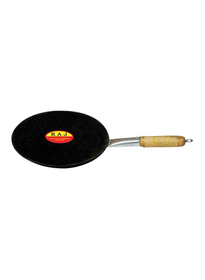 RAJ - Iron Tawa With Handle Black 25cm - Image 1