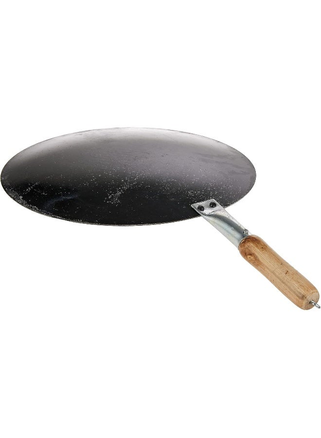 راج مقلاة تاوا مصنوعة من الحديد أسود 35سم - Image 3