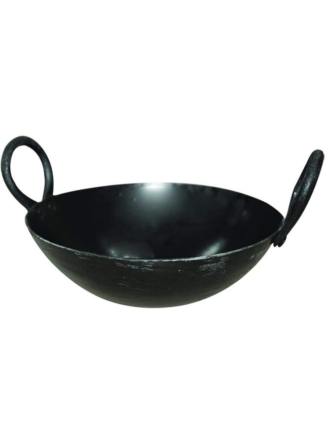 راج مقلاة كاداي من الحديد أسود 46سم