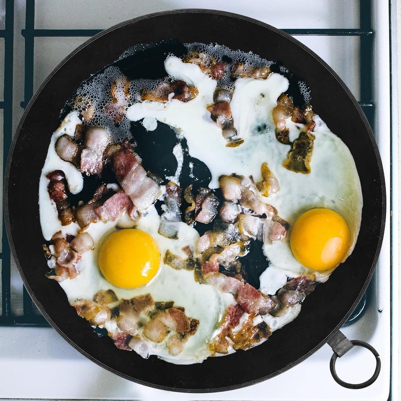 Raj Iron Ring Tawa, 25 CM, Black, IRT010, Dosa Tawa, Flat Fry Pan, Pancake Maker Black 25cm - Image 4