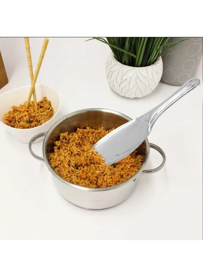 راج ملعقة أرز جامبو فضي 29x10سم - Image 5