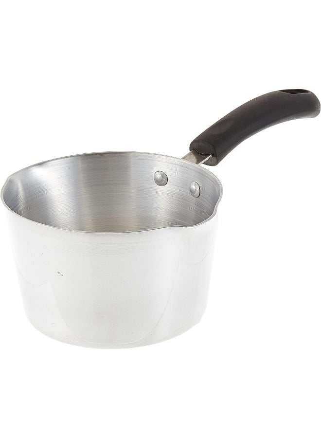 راج وعاء حليب كلاسيكي أسود/ فضي 9x14سم - Image 1