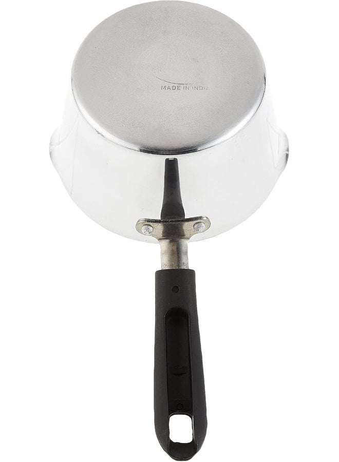 راج وعاء حليب كلاسيكي أسود/ فضي 9x14سم - Image 4