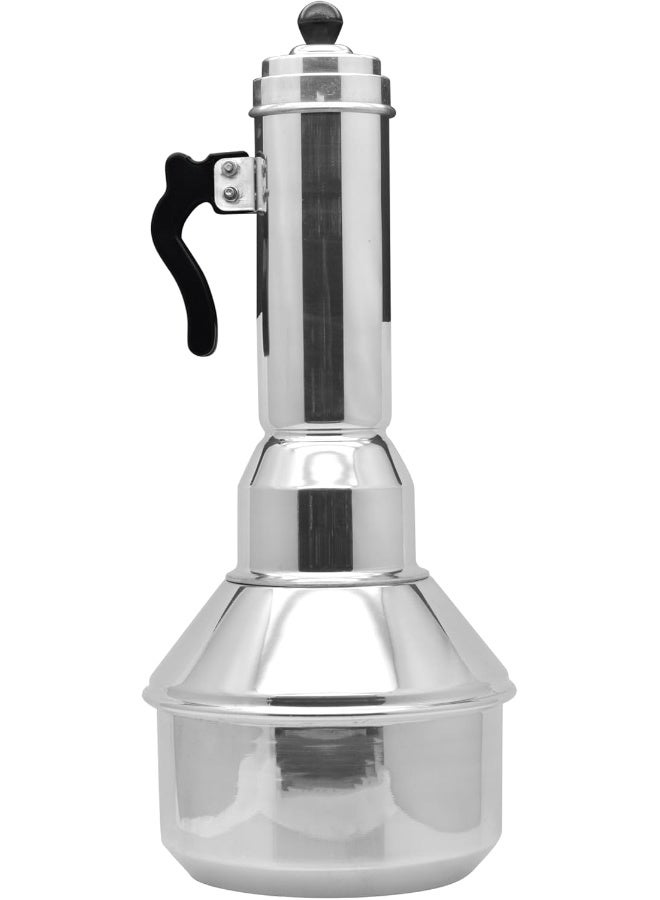 Raj Stainless Steel Puttu Kutty, KPK003, 27 CM, Puttu Maker Silver 36.5cm - Image 1