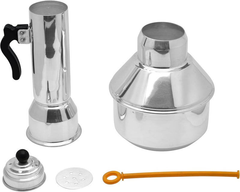 Raj Stainless Steel Puttu Kutty, KPK003, 27 CM, Puttu Maker Silver 36.5cm - Image 3