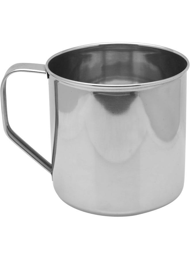 راج قدح مصنوع من ستانلس ستيل فضي 12.5x12سم - Image 2