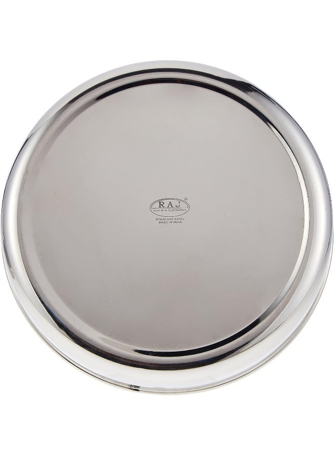 Raj Stainless Steel Storage Bowl 20.5 CM - PD0012, Nuts Bowl, Food Container, Serving Bowl, Lunch Box Silver 21x8cm - Image 2