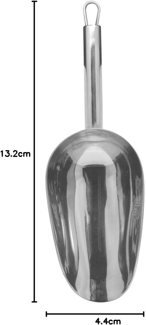 راج مغرفة ثقيلة بمقبض أنبوبي فضي 26.5x7.5سم - Image 5