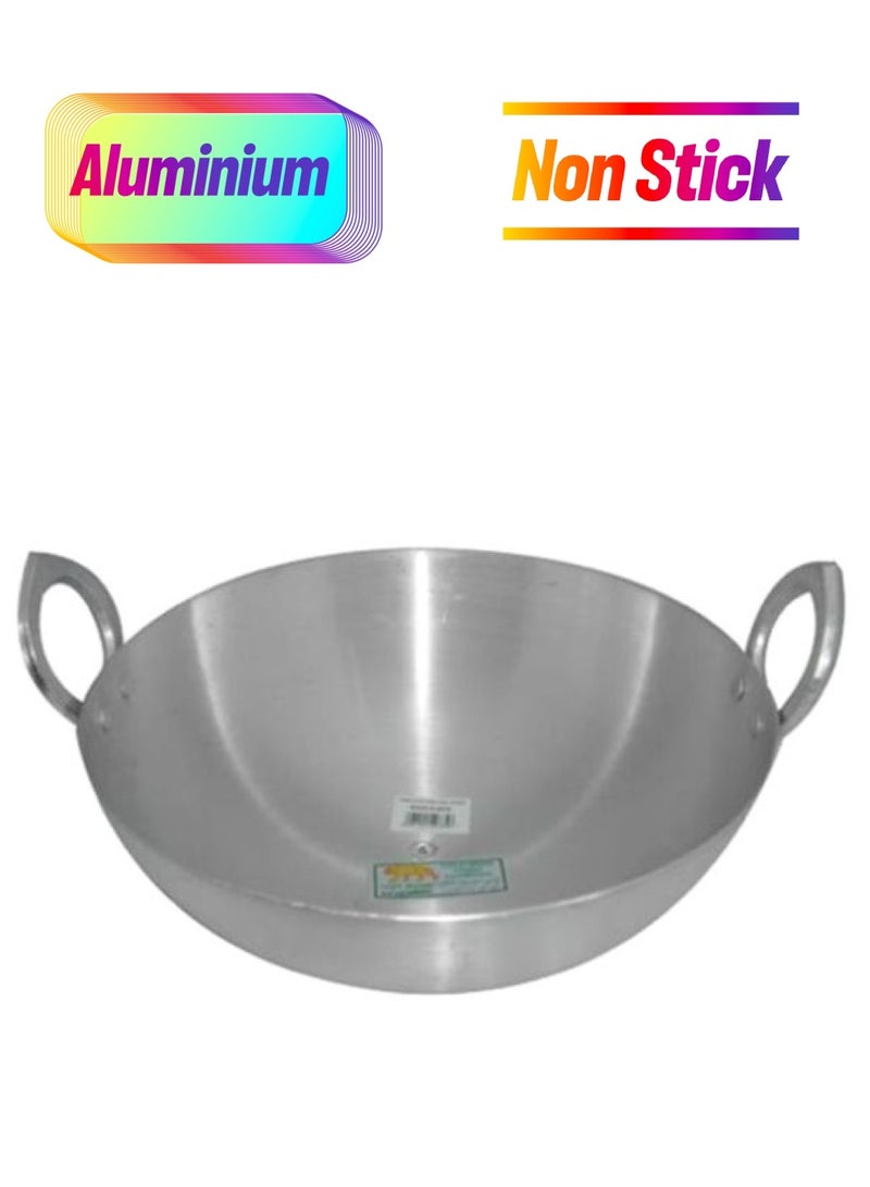 RAJ Aluminium Kadai Silver 8x36x26.8cm 