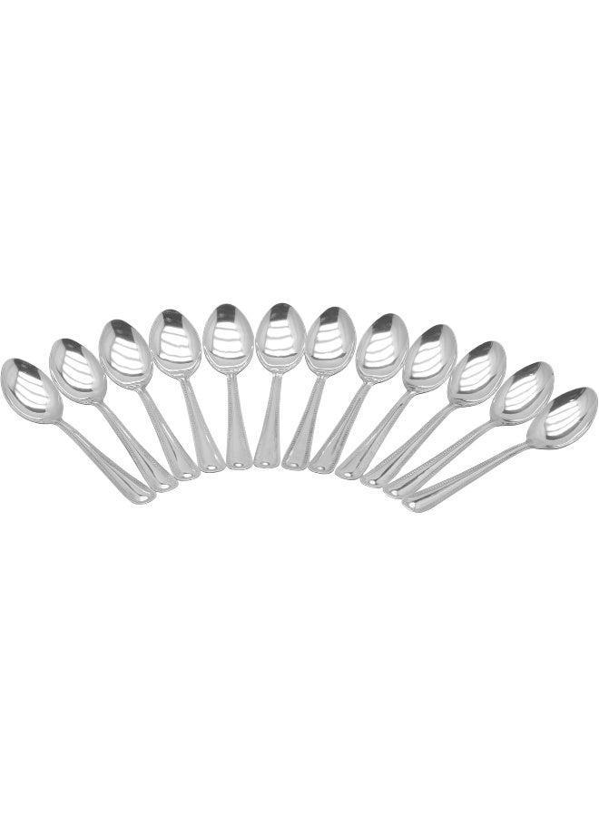 راج طقم معالق حلويات رويال، 12 قطعة فضي 0.4x8.6x22سم - Image 1