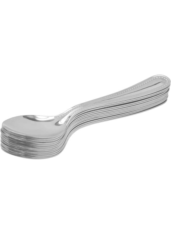 راج طقم ملاعق شاي رويال من 12 قطعة فضي 3.4x6.2x17.4سم - Image 3