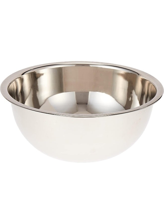 Raj Stainless Steel Mixing Bowl, 19 CM, RFB010, Serving Bowl, Mixing Bowl, Baking & Marinating Bowl Silver - Image 1
