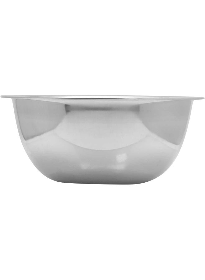 Raj Stainless Steel Mixing Bowl, 28 CM, RFB015, Serving Bowl, Mixing Bowl, Baking & Marinating Bowl Silver 28cm - Image 1