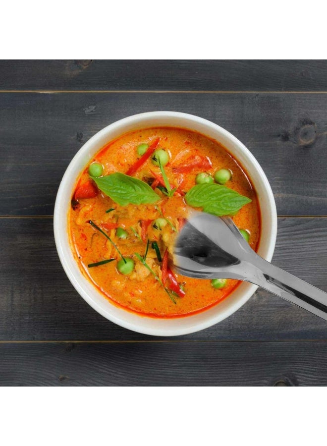 Raj Stainless Steel Float Spoon, X-Large, 28 cm, Rice Serving Spoon, Curry Server Silver 28.5x8.5cm - Image 5