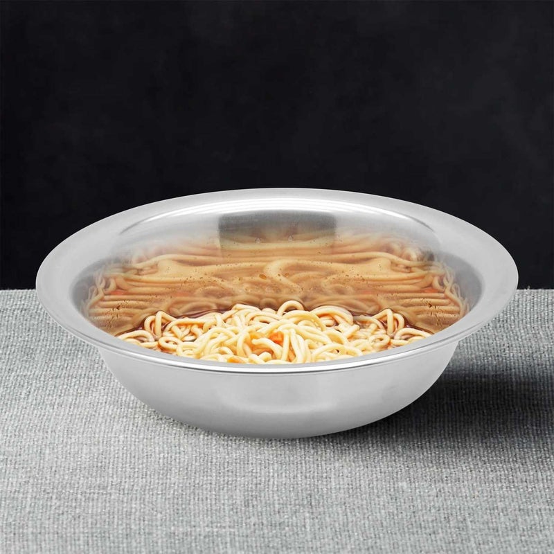 RAJ STAINLESS STEEL HEAVY MIXING BOWL, 23 CM, SILVER, RHB011, Serving Bowl, Mixing Bowl, Baking & Marinating Bowl Silver 23x6.5cm - Image 4