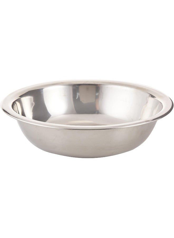 RAJ STAINLESS STEEL HEAVY MIXING BOWL, 24.5 CM, SILVER, RHB012 Silver 7x24.5cm - Image 1