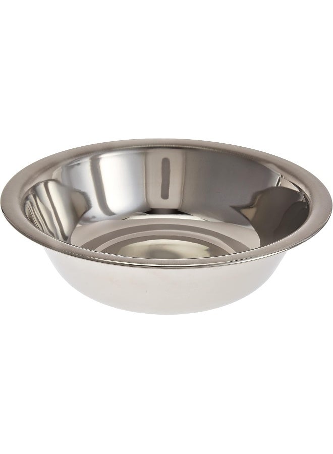 RAJ STAINLESS STEEL HEAVY MIXING BOWL, 32 CM, SILVER, RHB016, Serving Bowl, Mixing Bowl, Baking & Marinating Bowl Silver 34cm - Image 1
