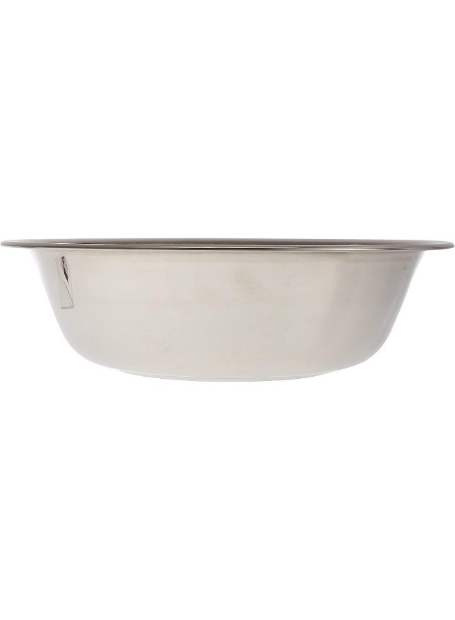 RAJ STAINLESS STEEL HEAVY MIXING BOWL, 32 CM, SILVER, RHB016, Serving Bowl, Mixing Bowl, Baking & Marinating Bowl Silver 34cm - Image 2