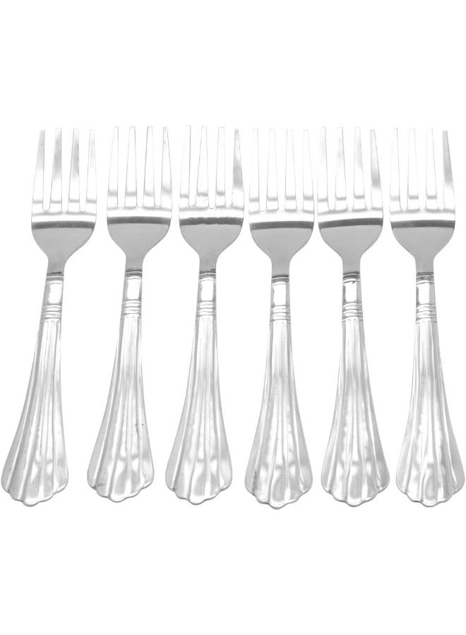 راج شوك شاي من 6 قطع فضي 13.5سم - Image 1