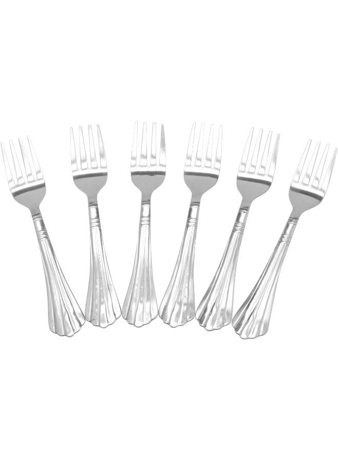 راج شوك شاي من 6 قطع فضي 13.5سم - Image 3