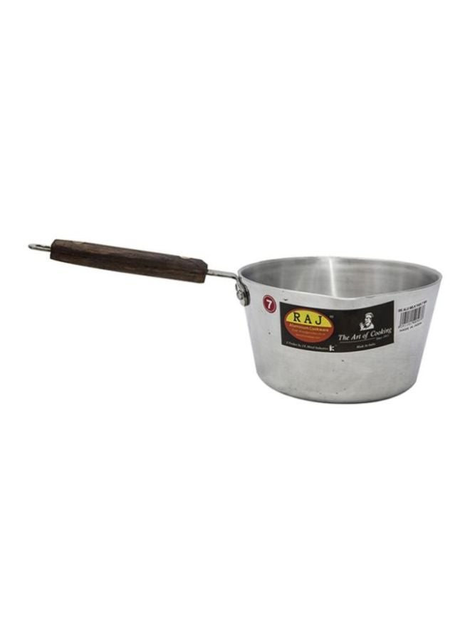 RAJ Aluminium Milk Pan Silver/Brown 9.6x41.8x18.4cm 