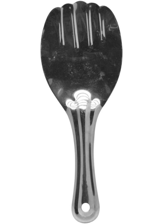 راج ملعقة لتقديم الأرز من الستانلس ستيل فضي - Image 3