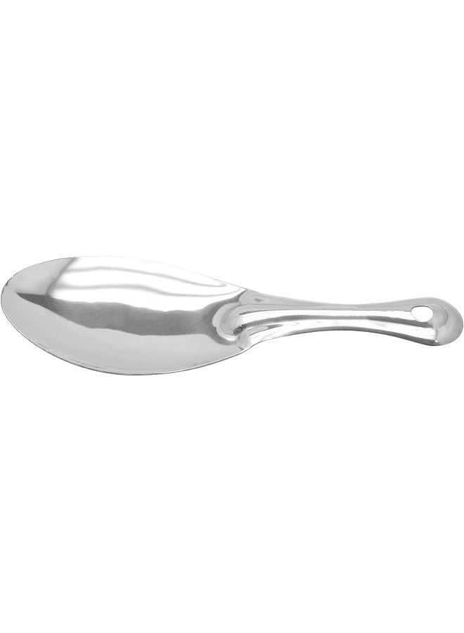 RAJ STEEL RICE SERVING SPOON, 22 CM, SILVER Silver 22x7.5cm - Image 1