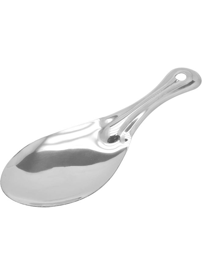RAJ STEEL RICE SERVING SPOON, 22 CM, SILVER Silver 22x7.5cm - Image 2