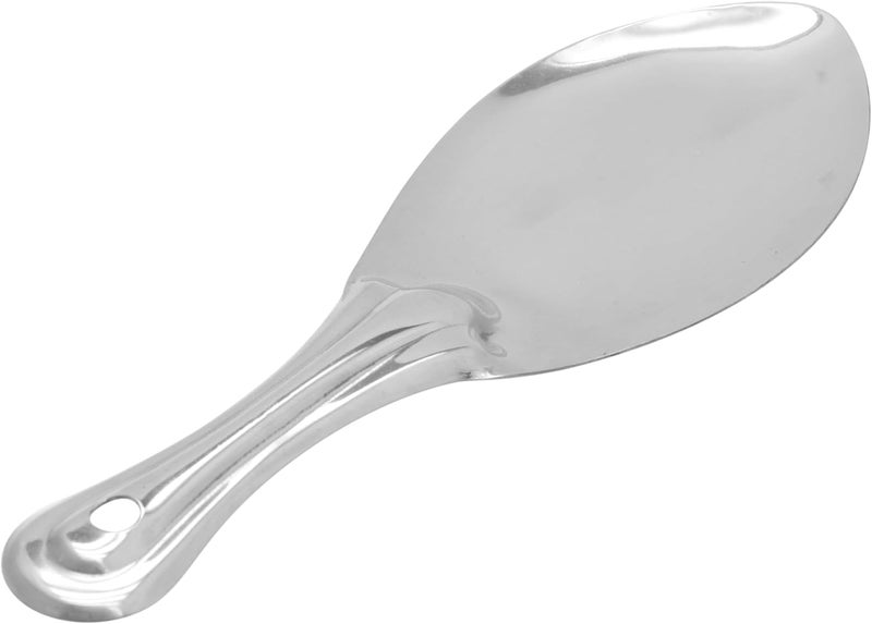 راج ملعقة أرز ديلوكس سادا فضي 25.5x9سم - Image 2
