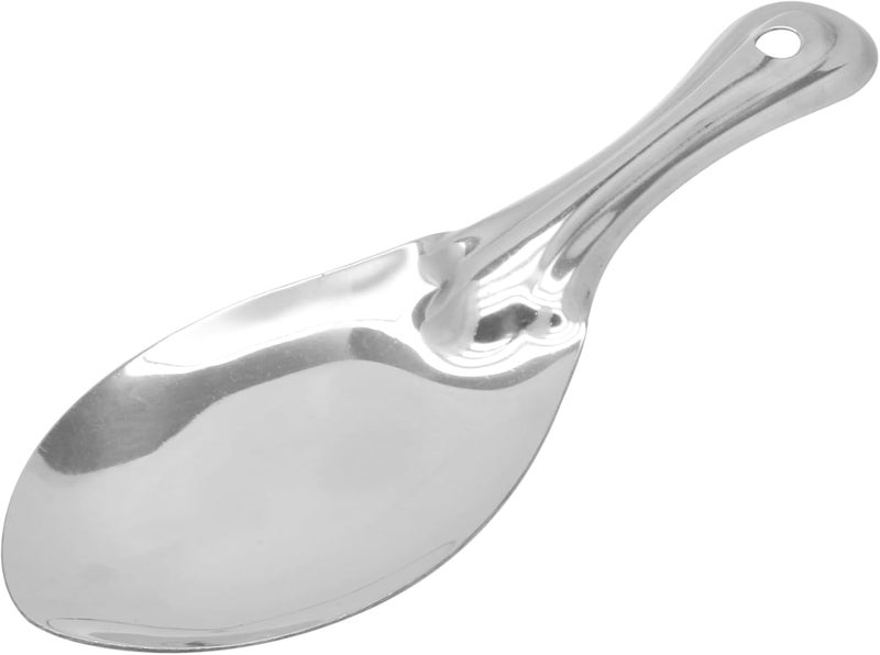 راج ملعقة أرز ديلوكس سادا فضي 25.5x9سم - Image 3